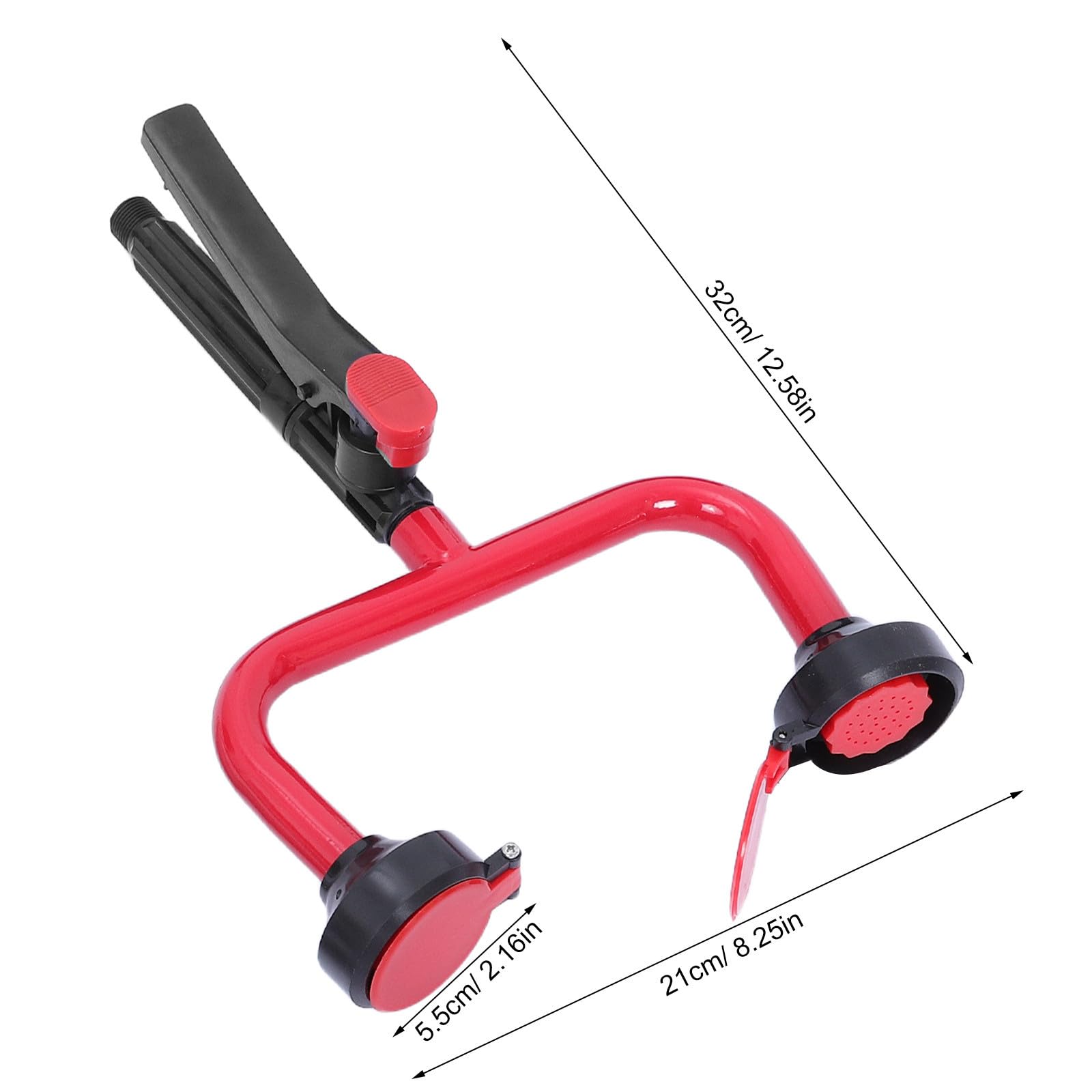 POPETPOP Lavamanos de Emergencia Doble Boquilla Montaje en Pared o Escritorio Tubo de 13mm, Material Pp y Metal, Diseño Compacto para Laboratorio y Lugar de Trabajo
