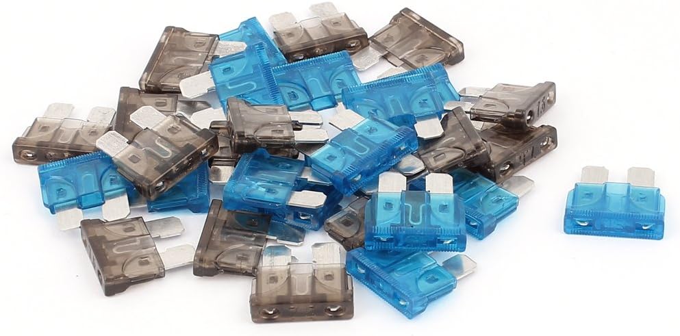 Motorcycle Auto Car ATC ATO Mini Blade Fuses 15A 7.5A 30pcs Blue Green