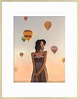 Vista 46 de Frametory, marco de fotos de aluminio de 16x20 - Marco negro de 16 x 20 con alfombrilla extraíble para foto de 11 x 14 - Marco de metal duradero