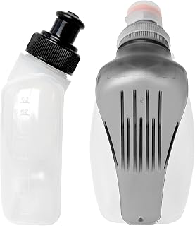 2 Pack BPA Free Water Bottles for the Running Hydration Belt (1 * 175ml & 1 * 250ml)