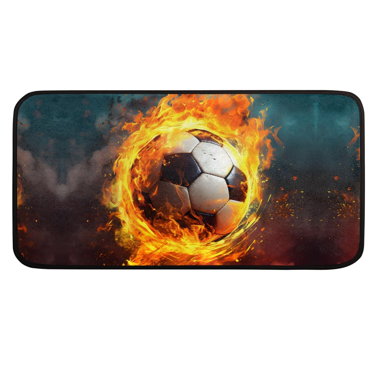 Tapis de cuisine ballon de football 99x51 cm Buring antidérapant