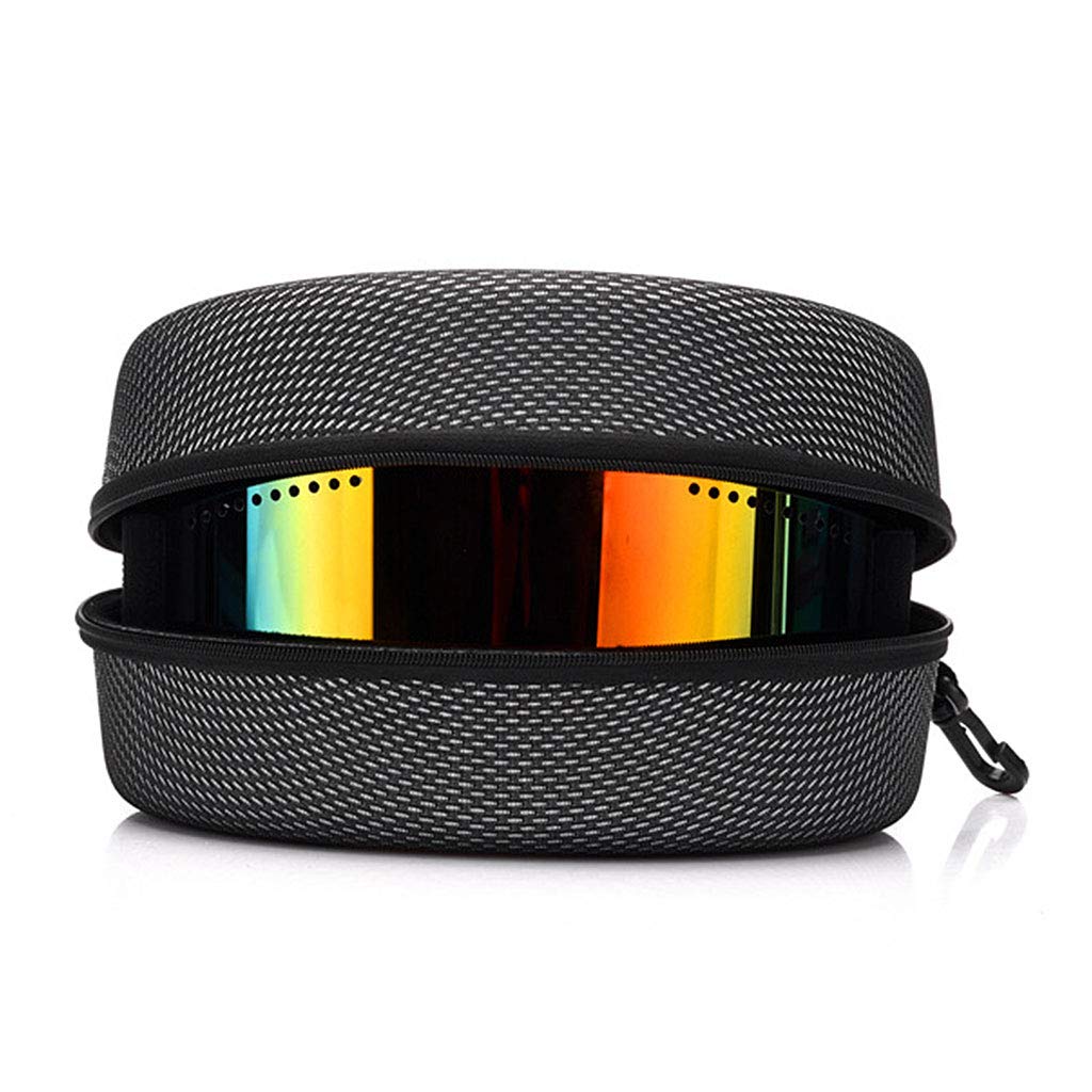 Gants de Ski avec Protection EVA et Étui Rigide à Boucle pour Lunettes de Soleil