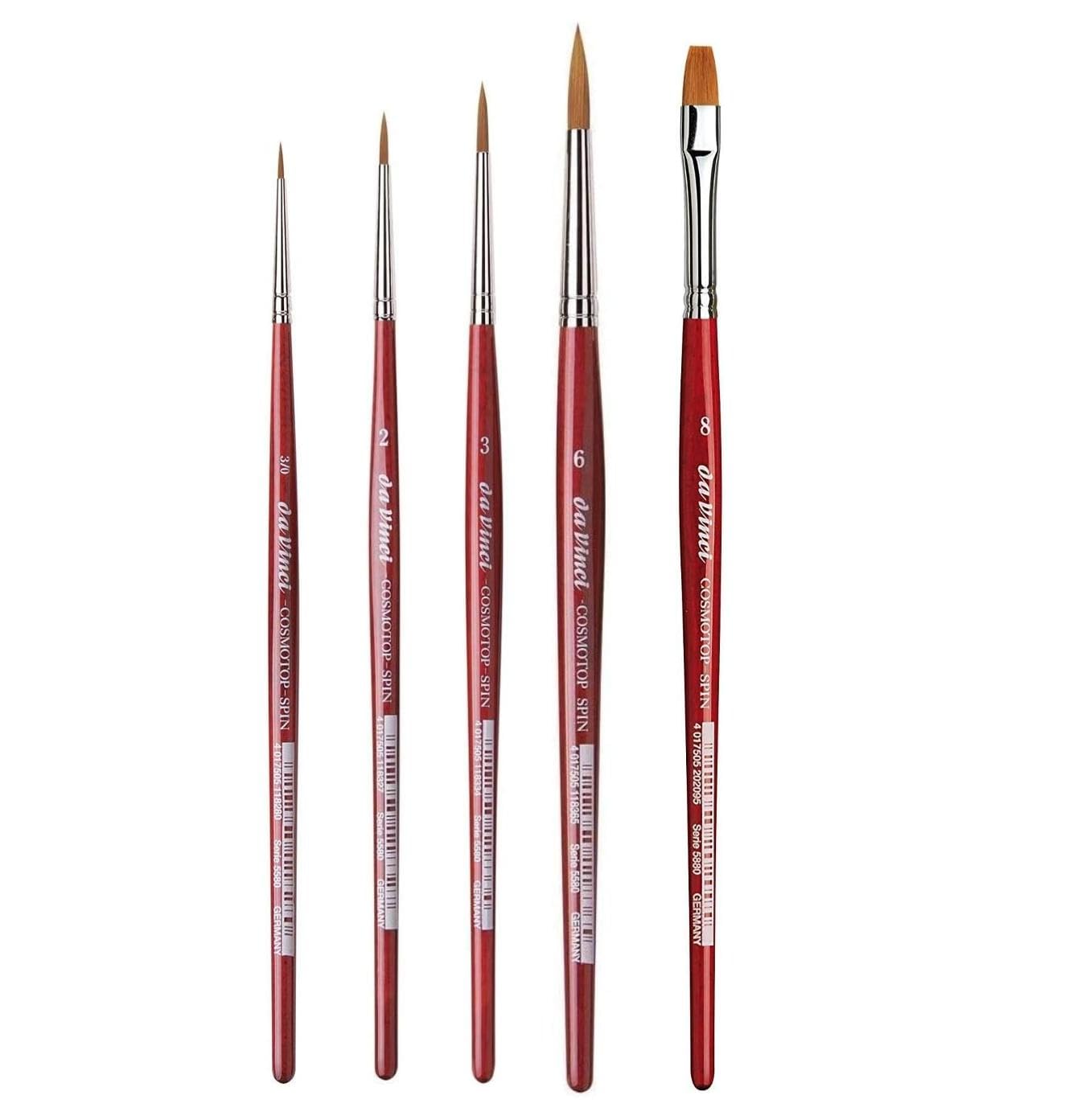 Series 5580 cosmotop Spin - Aquarell Pinsel Synthetik, no. 0/3, 2, 3, 6 und Series 5880. NO.8