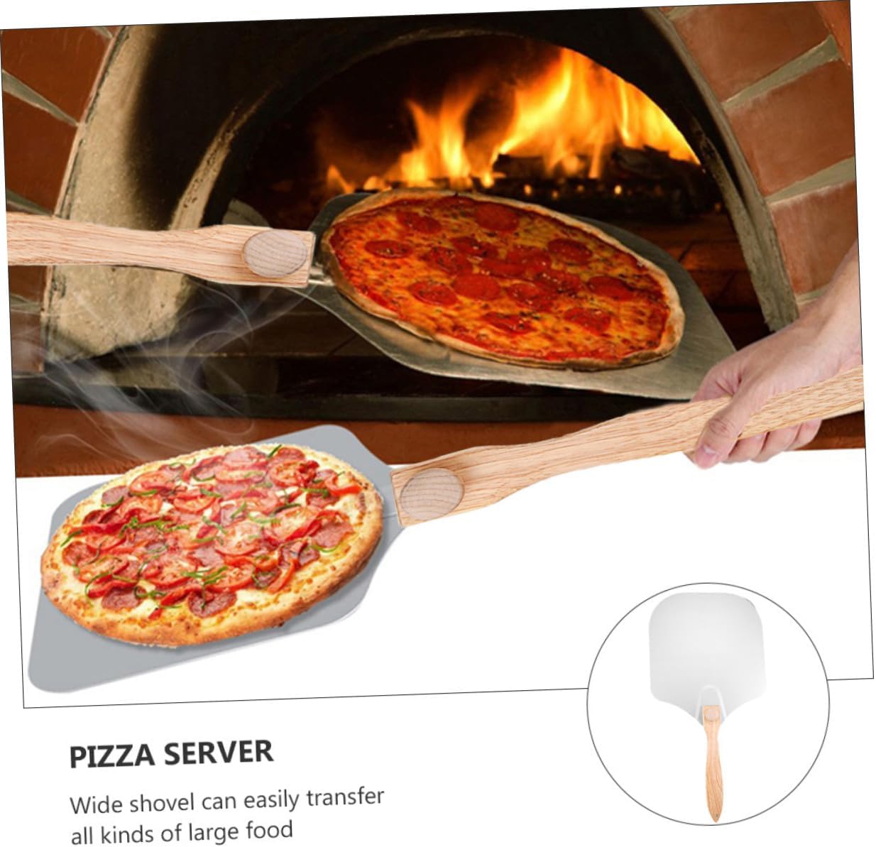 VICASKY Folding Aluminum Pizza Peel and Baking Pizza Paddle with Paper Box Home Oven for Easy Baking and Serving Random Color