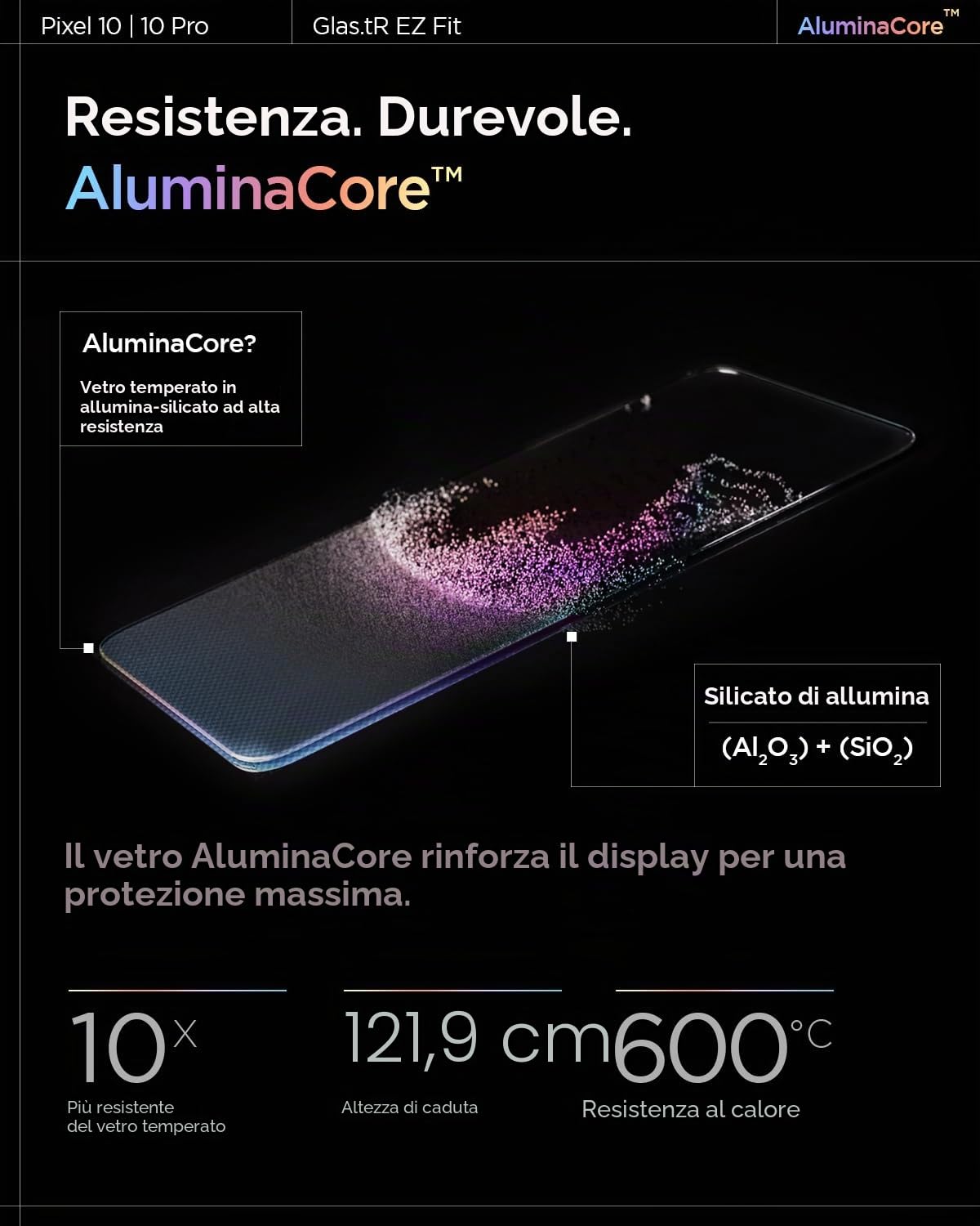 Spigen Glas.tR EZ Fit Vetro Temperato compatibile con Google Pixel 10/9, Pixel 10 Pro/ 9 Pro, 2 Pezzi, Installazione Facile, Cristallino, Durezza 9H Pellicola prottetiva