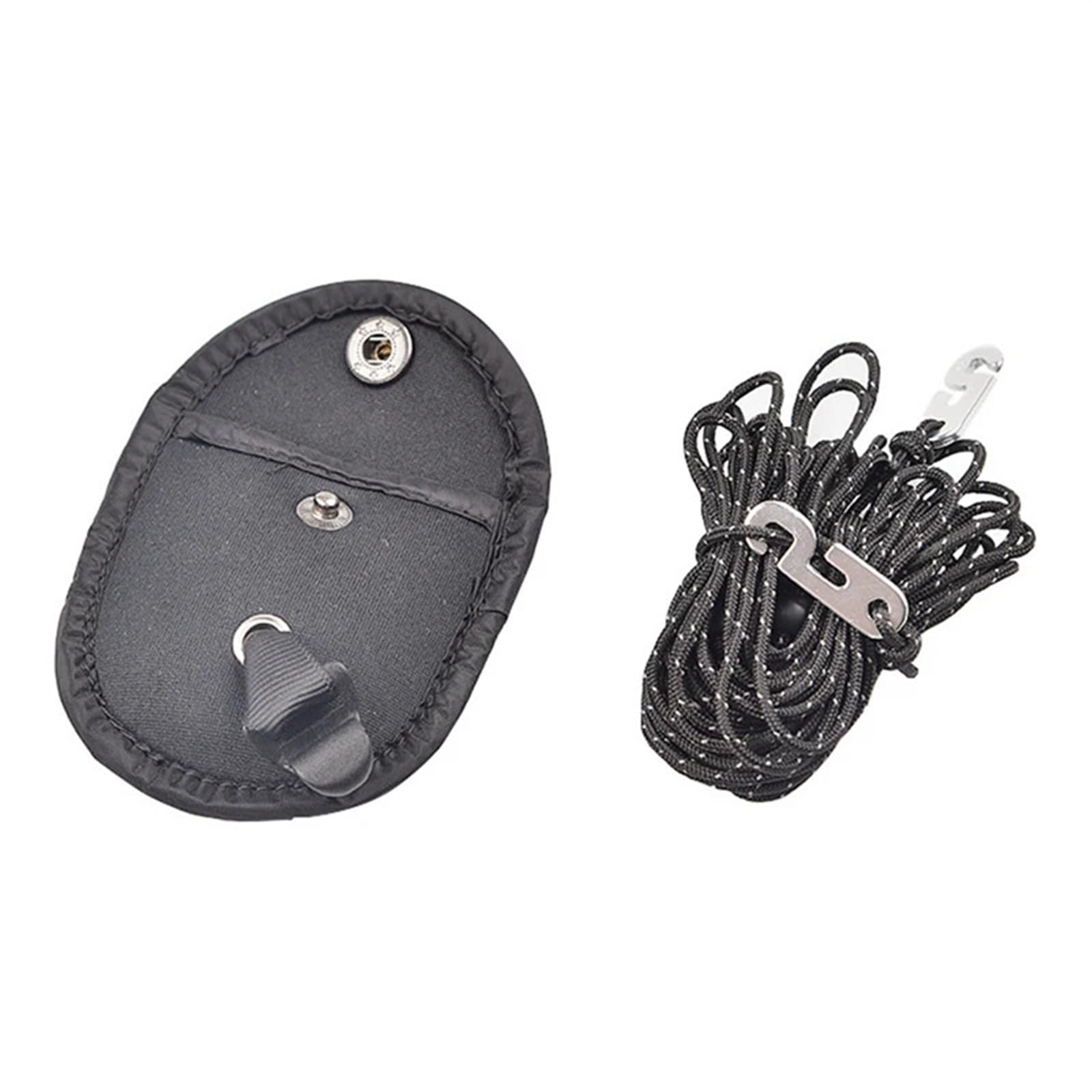 Portable Windproof Clothesline for Indoor Outdoor Travel Camping Black