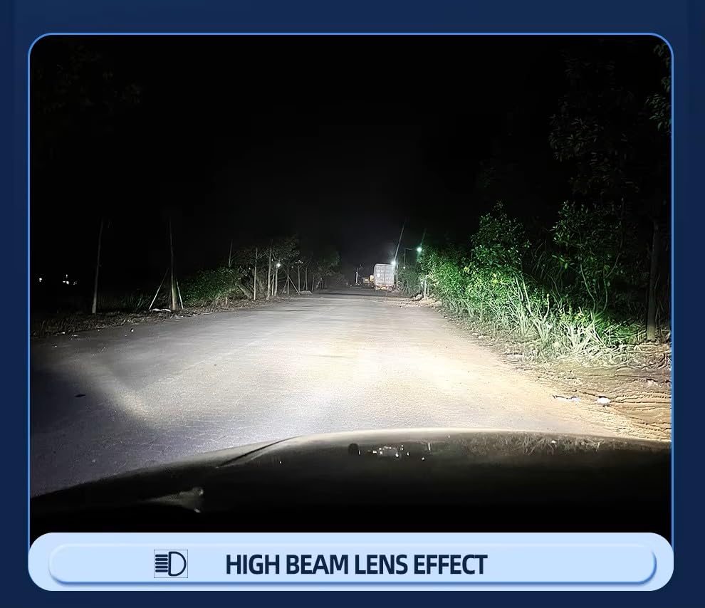 JEYEFFE 360 GOLD Lampadine LED Auto 30000 Lumen 55W 6000K — Faro LED 360° con Ventola, Plug&Play IP68, Monoled, Sostituzione 1:1 per Lampade Alogene, Per Fari Lenticolari, Alta Luminosità (H7)