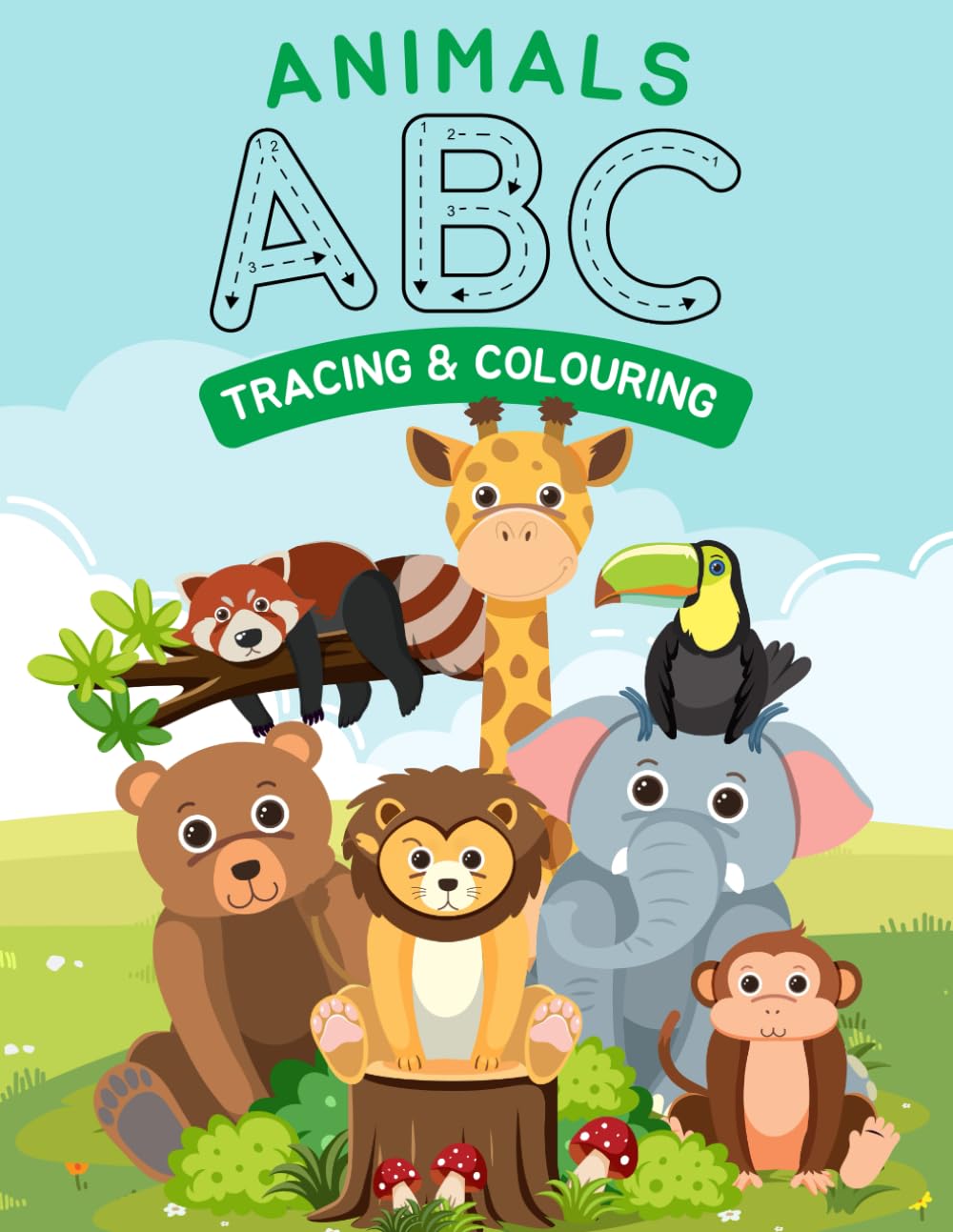 Animals ABC - Tracing & Colouring