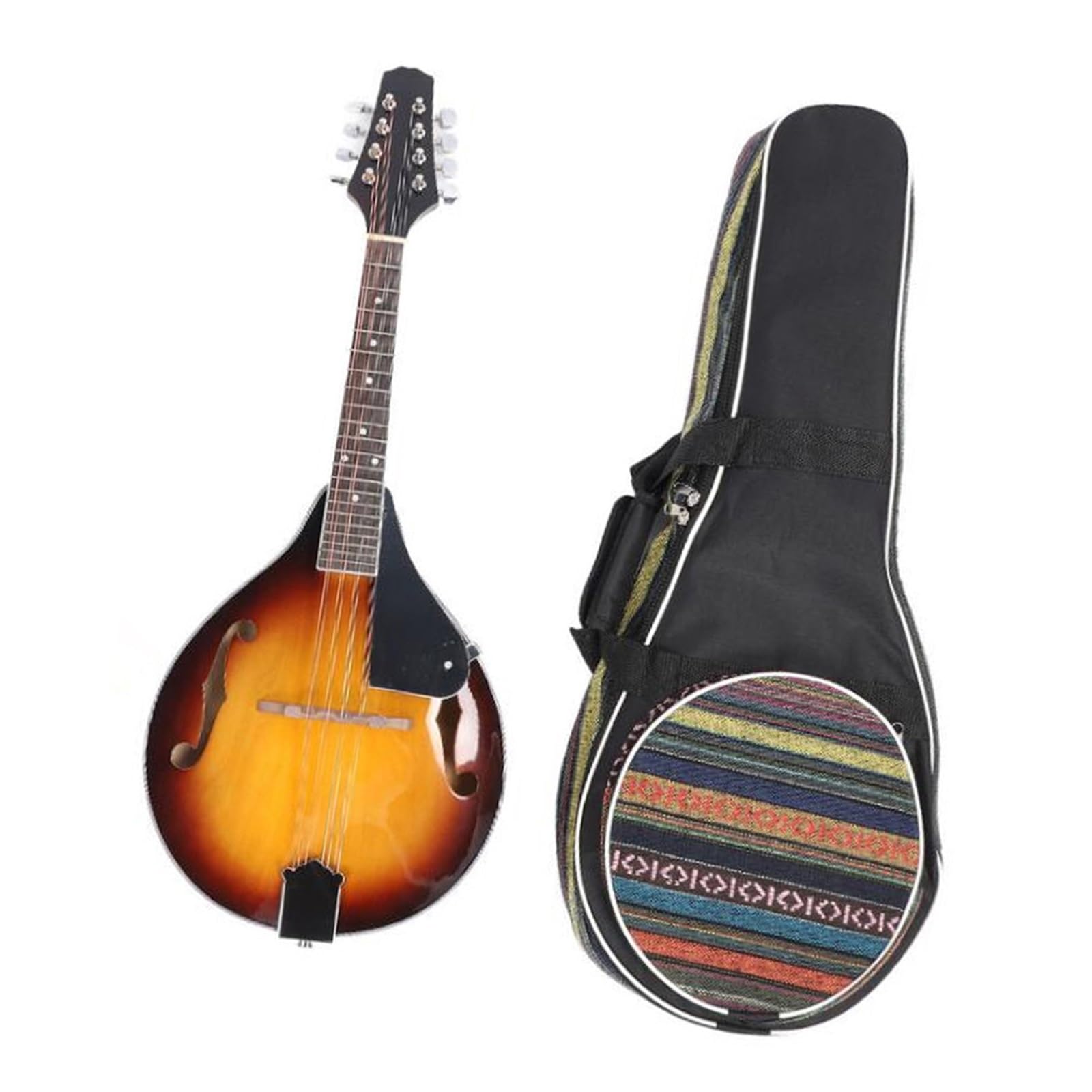 Instrumento Mandolina Con Kit De Inicio Mandolina Sunset Mandolina De Instrumento Musical Profesional De Ocho Cuerdas Con Juego De Instrumentos Musicales
