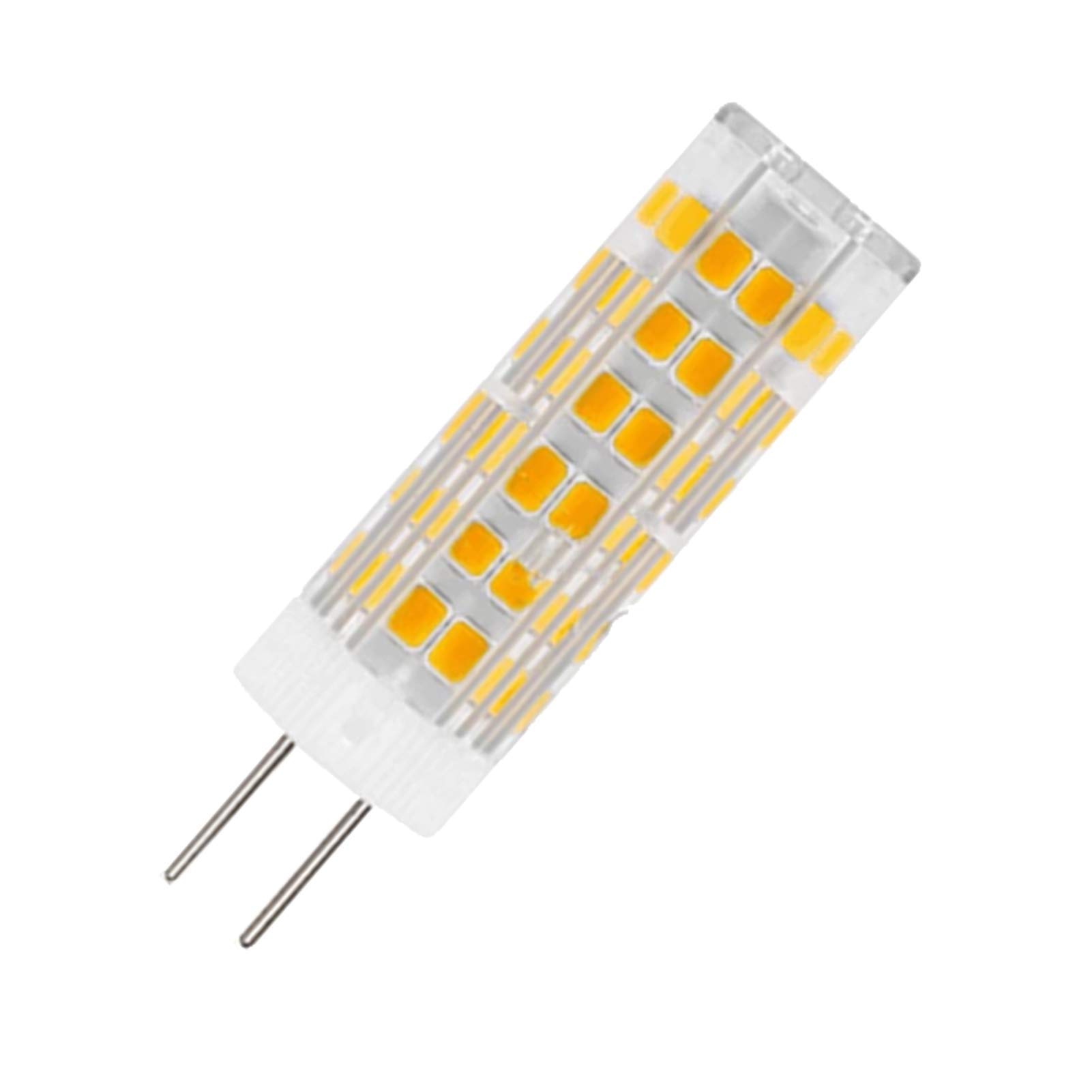 Bombilla LED G4, bombilla G4 doble clavija, bombilla foco G4 7 W, cálido 3000 K en lugar lámpara halógena G4 70 W utilizada paisaje, luz gabinete, luz techo, 6 piezas en un paquete