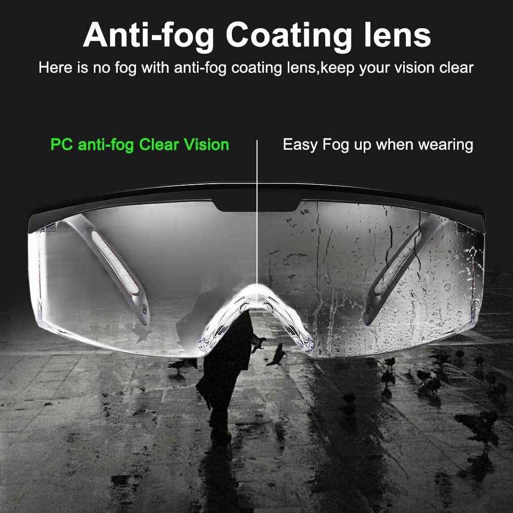 Safety Glasses, Anti-fog Eye Protective Glasses