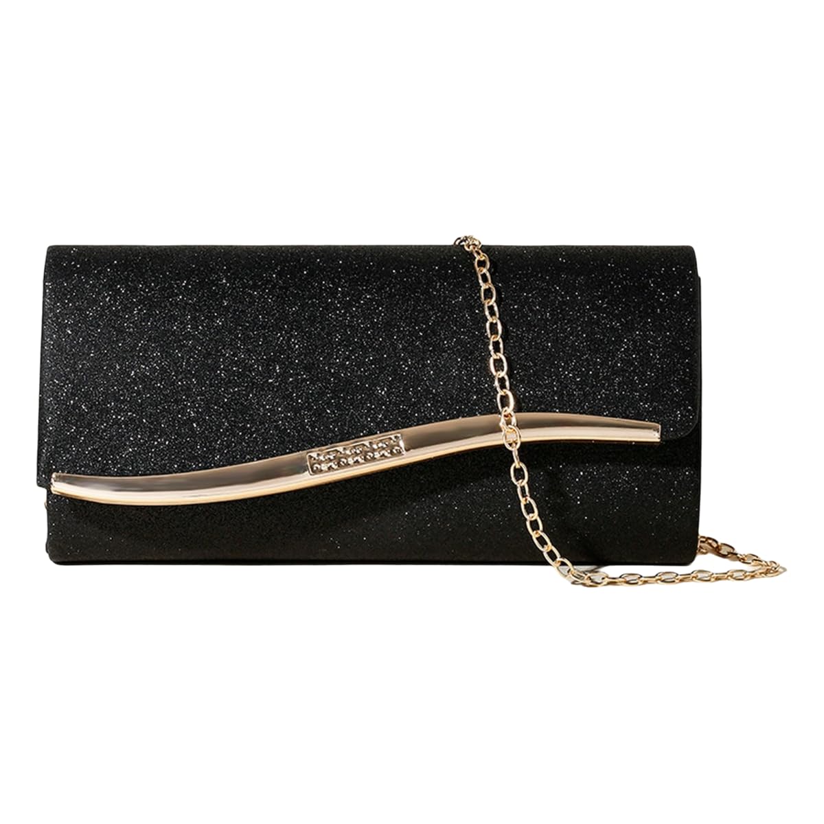 Damska torebka z uszami torebka wieczorowa brokat materiał High-end nisza Crossbody torba