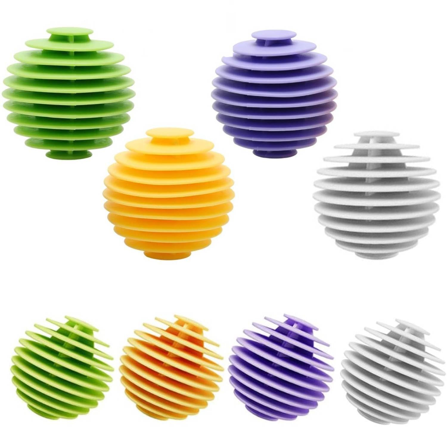 Anti-Entanglement 8 Pcs Reusable Washing Machine Laundry Dryer Balls Tangle-Free Eco-Friendly For Anti-Winding Home, Dormitory, Clothes Reduce Wrinkles From Laundry Multicolor-image-27