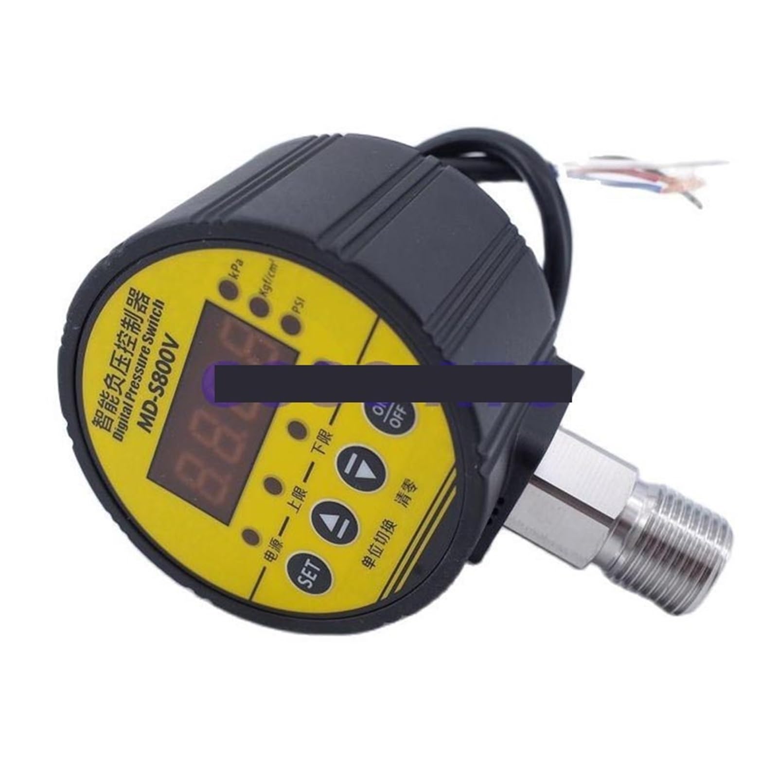 Regulador de presión, Controlador de presión intelinte MD-S910, manómetro digital electrónico, interruptor de compresor de aire, manómetro de vacío de presión de agua(0-1MPA 10KG)