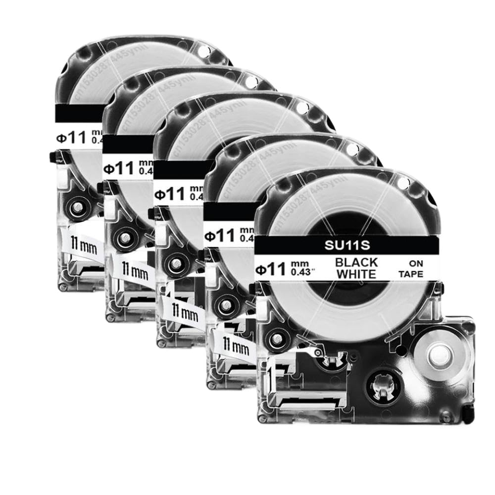 Tubo termorretráctil SU5S blanco de 11mm para impresoras LW 300 y LW 400, pack de 10 unidades 2