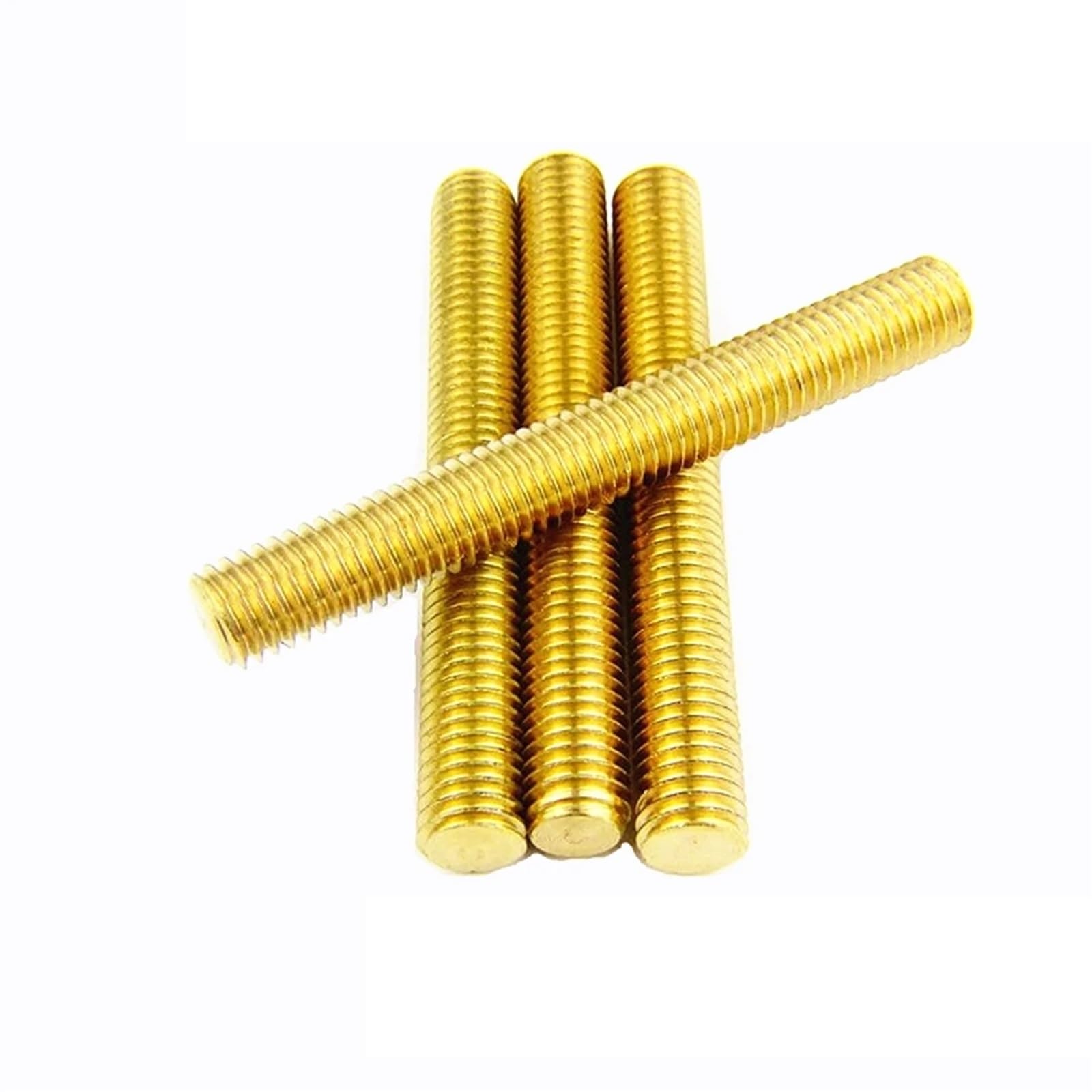 Varilla roscada Varilla roscada de latón M3 M4 M5 M6 M8 M10 M12 M14 M16 L20mm 30 40 50 100mm perno métrico totalmente macizo todos los pernos barra roscados Para Producción Industrial(160mm,M16)