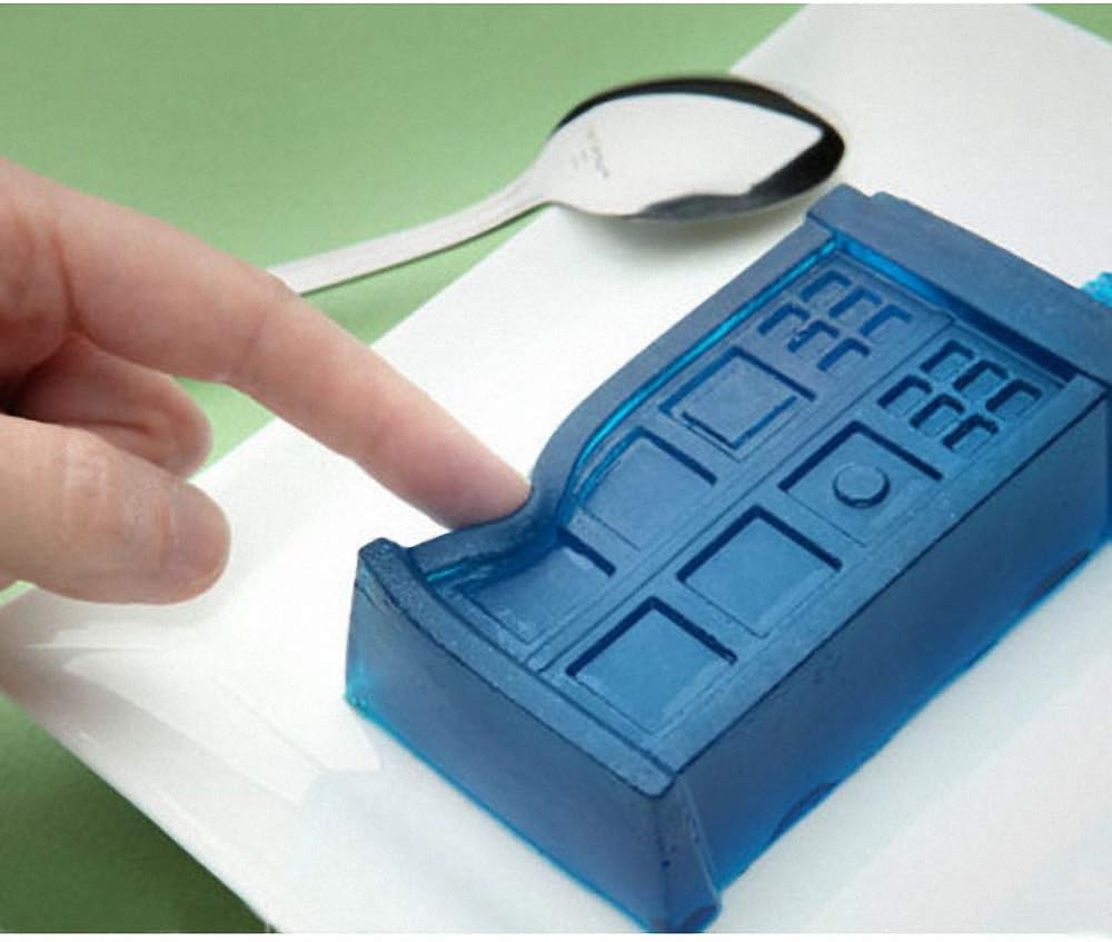 Tardis Ice Cube Trays Dr. Who Silicone Ice , Cake Muffin Baking Pan,