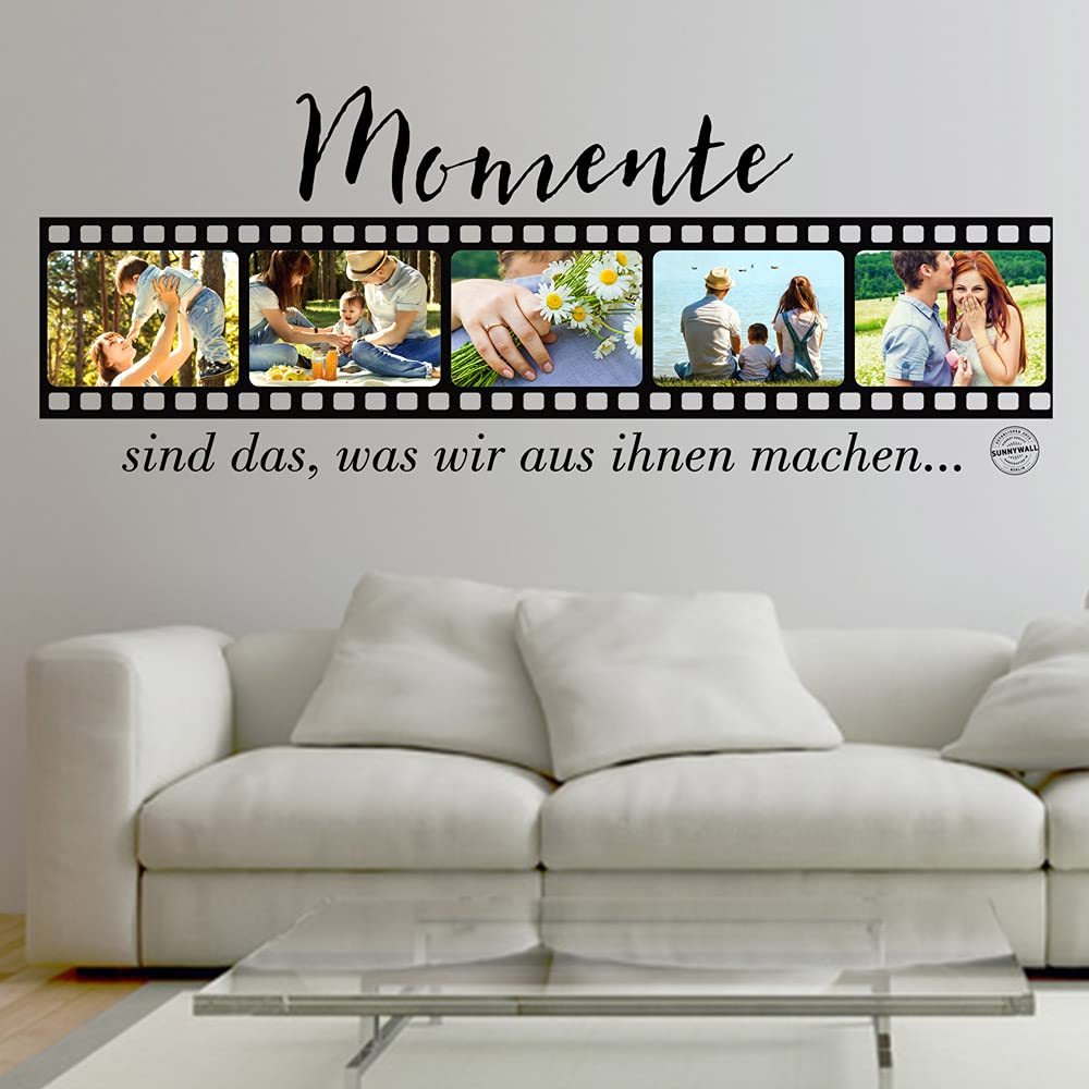 Wandtattoo Filmrolle Wunschbild Schwarz für Kinderzimmer