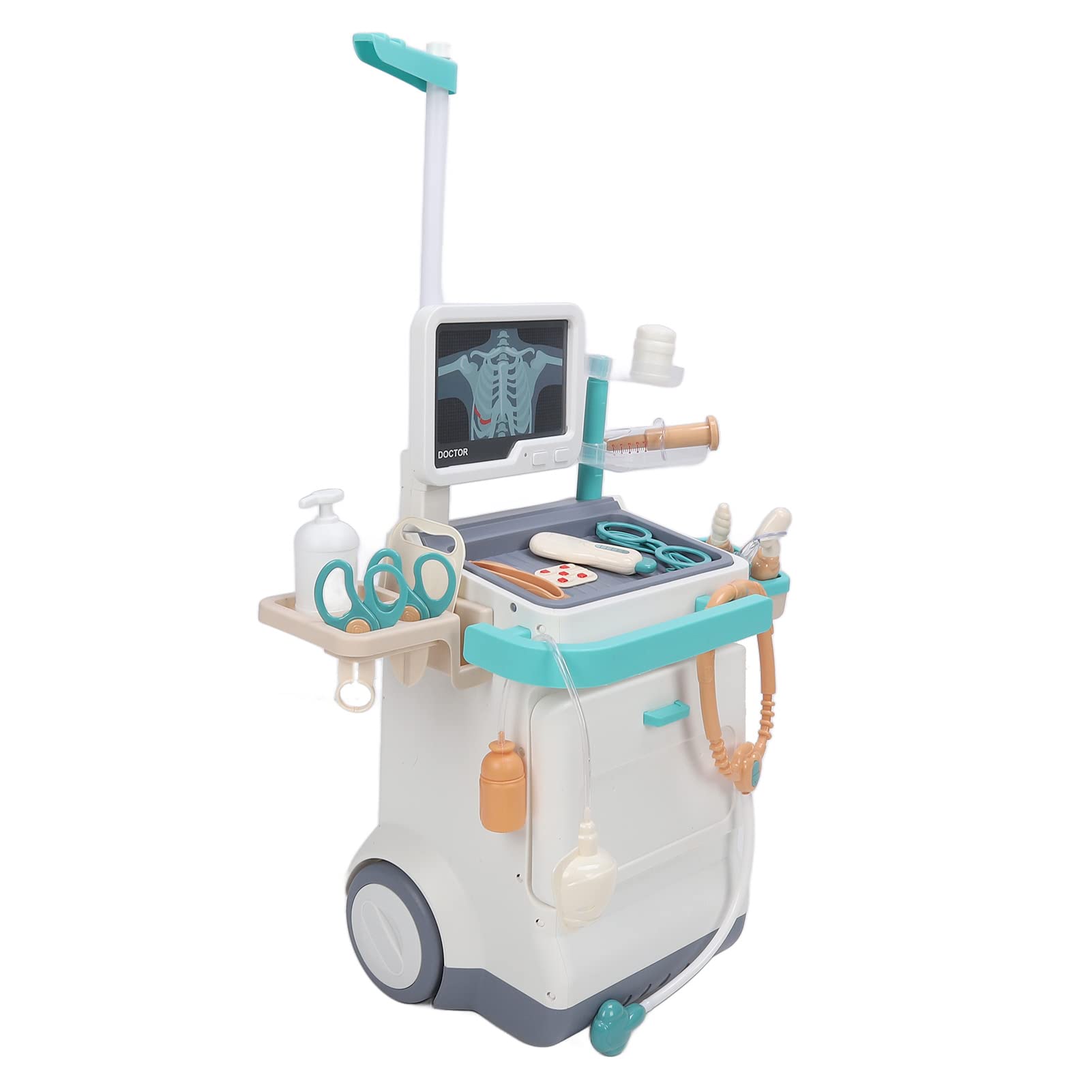 Gonetre Kit Médico para Niños Pequeños con Película de Rayos X y Carrito