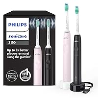 Philips Sonicare 3100 spazzolino elettrico sonico, sensore di pressione e timer