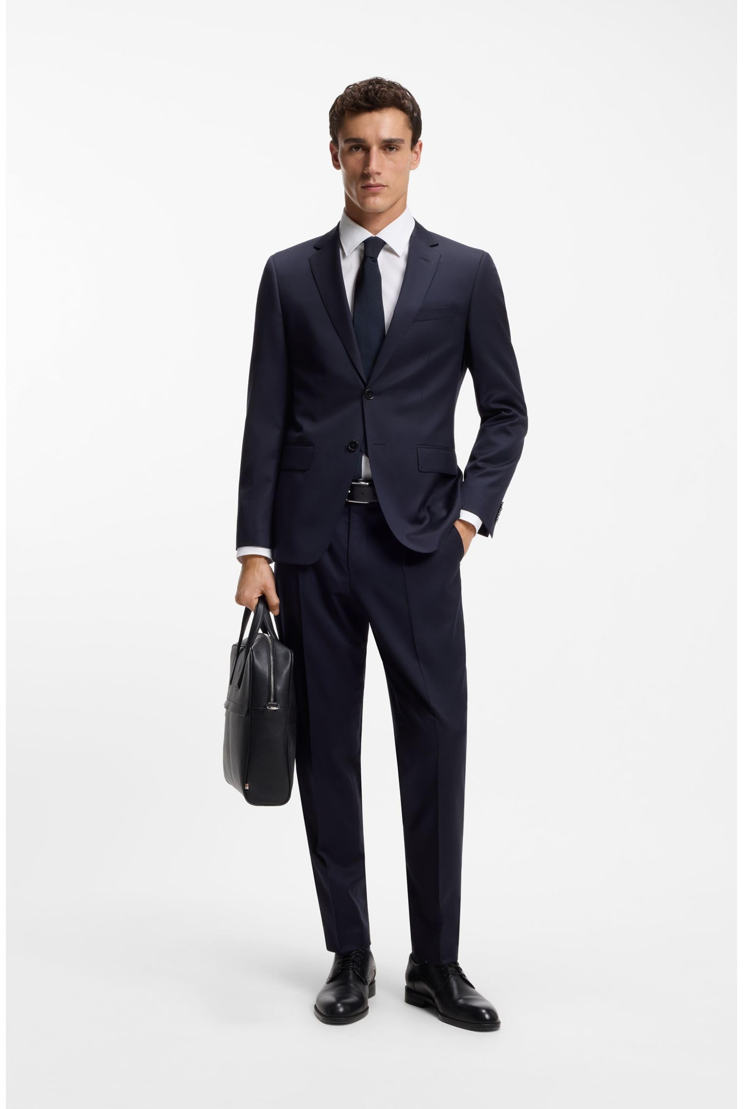BOSS Hommes Zair S doc case Porte-documents avec logo imprimé en transfert