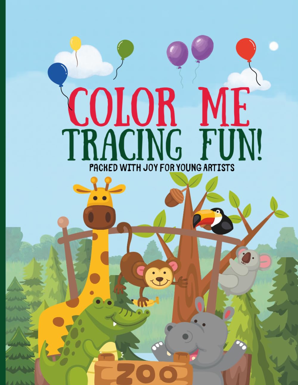 ABC Animal Coloring & Tracing Book: Fun Letter Tracing, Animal Coloring, and Handwriting Practice for Preschool Kids