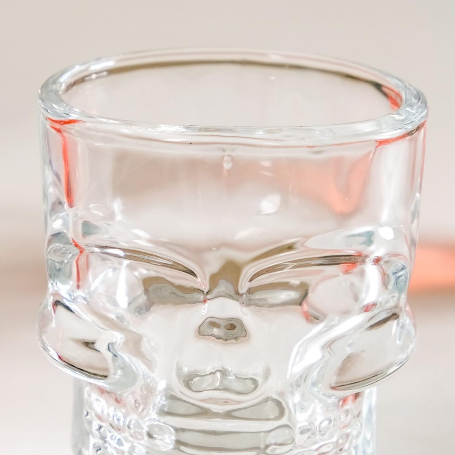 Nestasia Shot Glasses Set of 9 Skull-Shaped | Premium Lead-Free, Durable Glassware for Vodka, Tequila, and Unique Parties (50Ml), Transparent 2