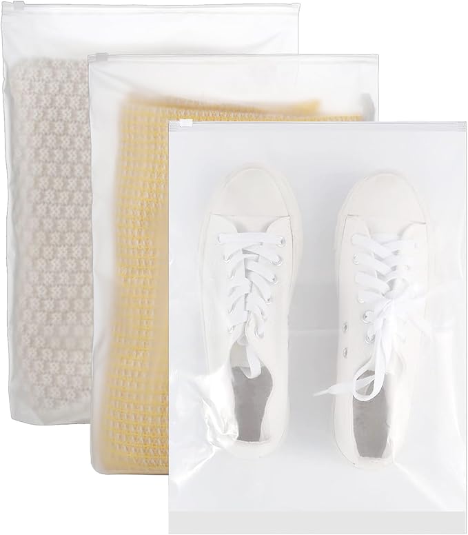 40 Pcs Ziplock Bags, 40 X 30cm Large Travel Clothes Storage Bags