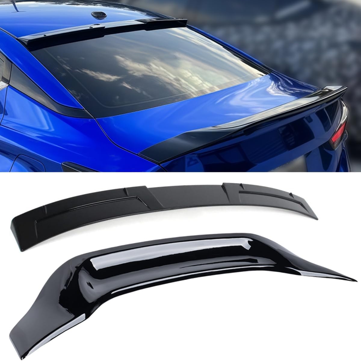 Rear Spoiler Compatible with 2019-2025 Nissan Altima Sedan S SV SR SL, R Style Duckbill High Kick Trunk Tail Deck Lid Wing Lip Fits for 2019 2020 2021 2022 2023 2024 2025 4-Door (Glossy Black)