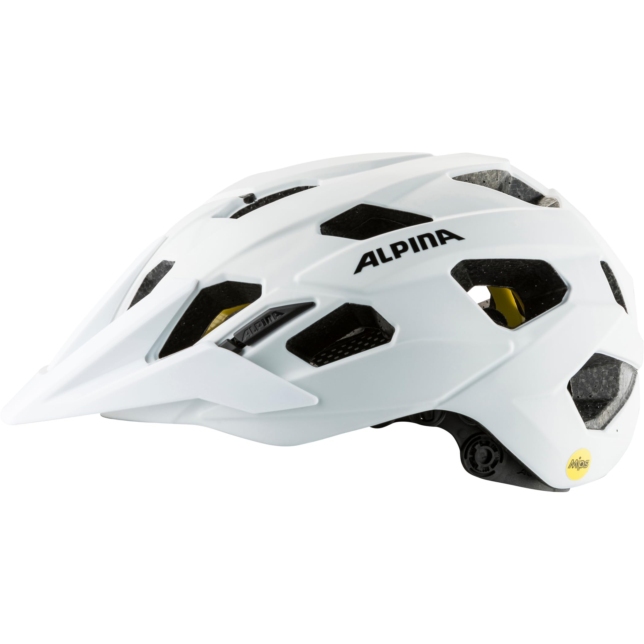 ALPINA PLOSE MIPS, white matt, 52-57 cm, kask rowerowy dla kobiet i mężczyzn, indywidualnie dopasowany