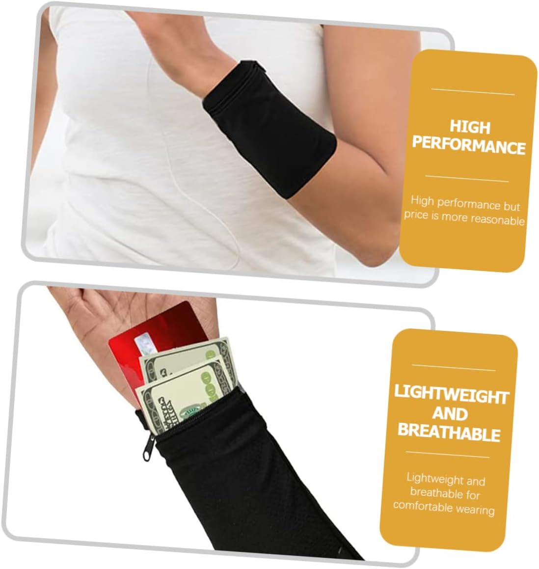 Tofficu 5pcs Cycling Arm Bag for Cellphone Storage Wrist Phone Holder for Running and Outdoor Fitness Elastic Design Compatible Smartphones for Sports Enthusiasts