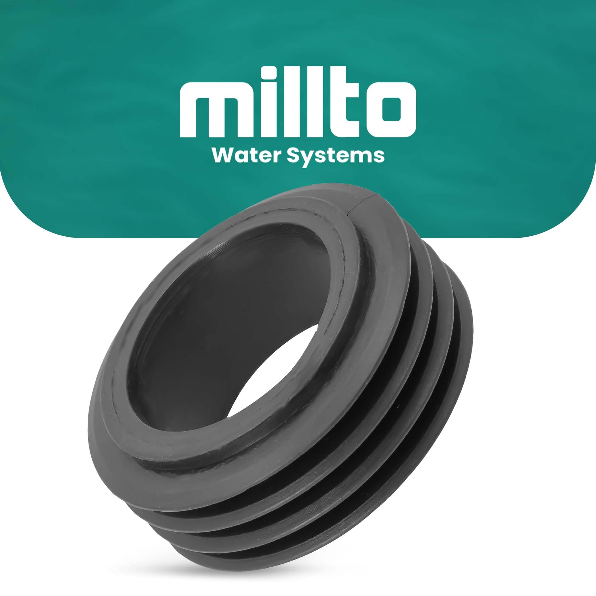 Millto™ Riduttore in Gomma a Filo Interno 40 x 50 mm - Guarnizione di Collegamento per WC e Tubi di Scarico - Connettore Sanitario