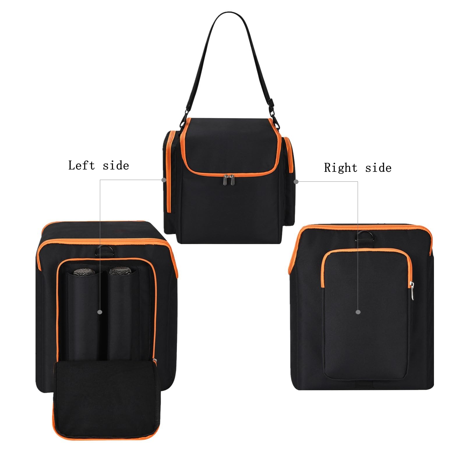 Housse de Protection pour JBL PartyBox Encore Enceinte de soirée Portable et Microphone sans Fil,Partybox Encore Essential Saoche Étui Sac Accessoires avec Bandoulière(Pas pour Encore 2)