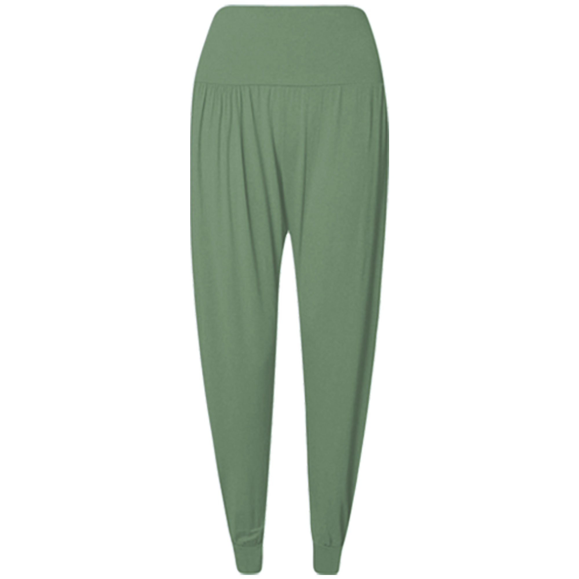 Candid Styles Womens Ladies Ali-Baba Hareem Baggy Pants Trousers Hareem Stretch Leggings 8-26, 20-22, Khaki - Full Length Legggings