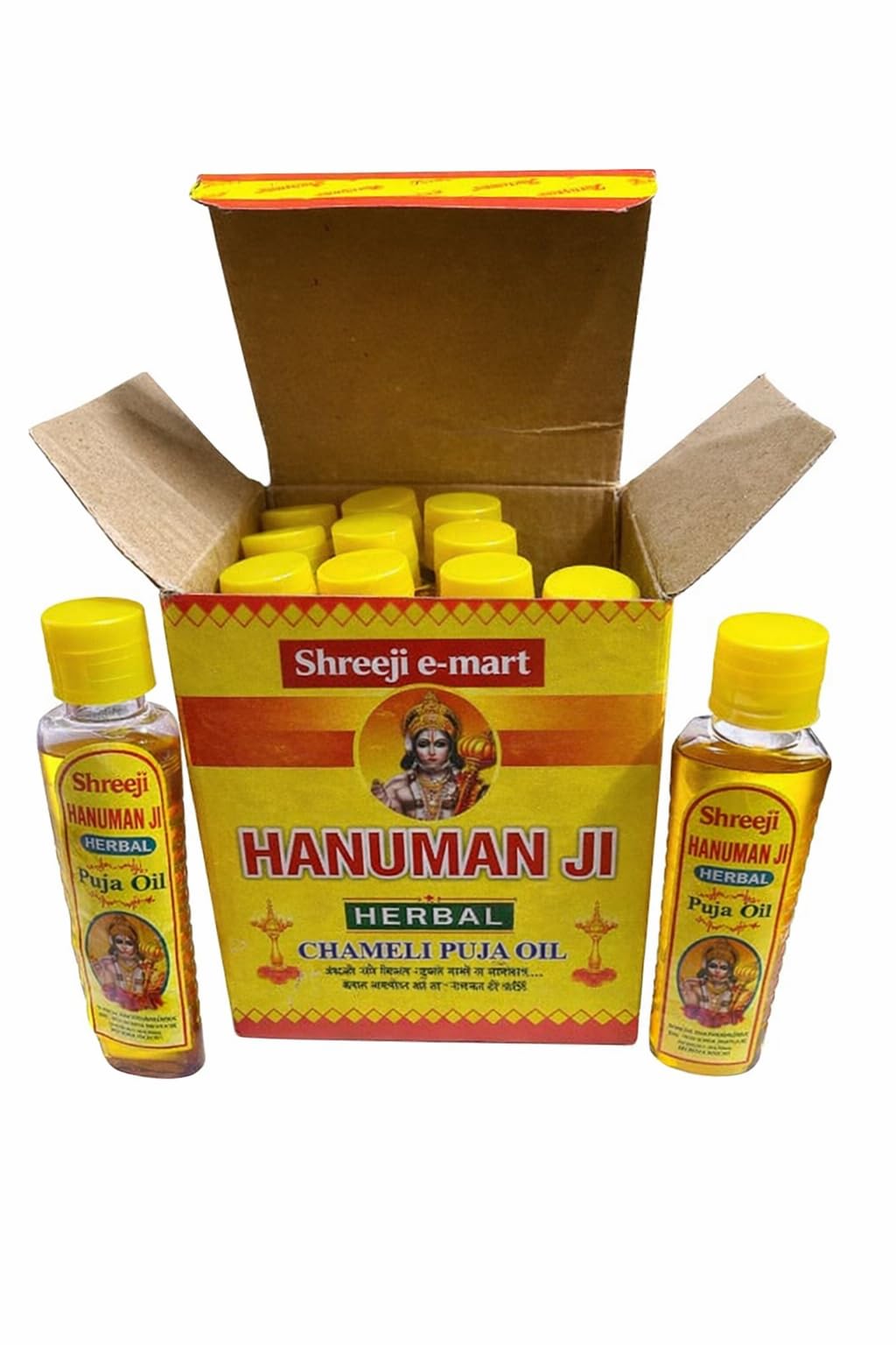 Pure Chameli Oil for Hanuman Ji Pooja Natural Jasmine Oil for Mandir Deepak Prayer and Spiritual Ritual Use 60ML (Pack of 4)-image-49