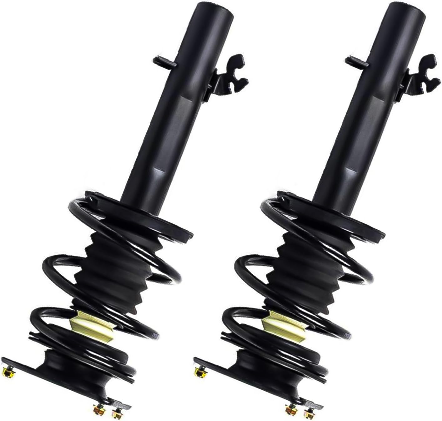 KAX Front Struts and Shocks Complete Assembly with Coil Spring for 2002-2006 Mini Cooper, Amortiguadores Delanteros Replaces OE#: 172265/172266