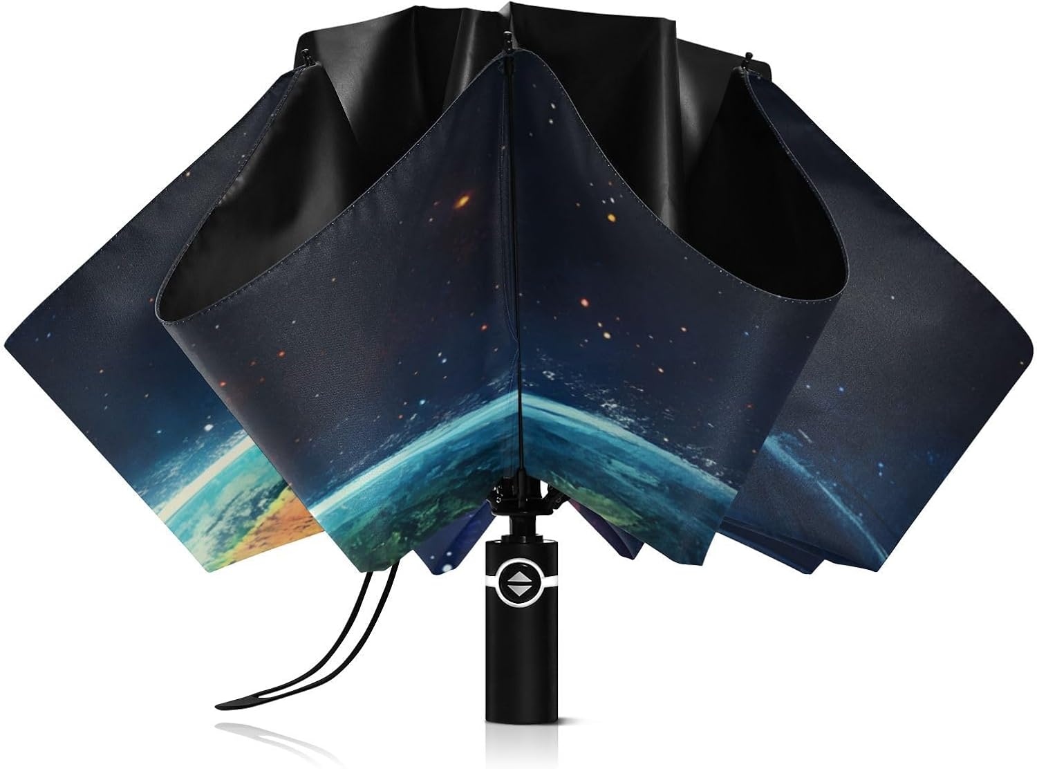 JIPONI Windproof Travel Umbrellas 03 - Large Compact Umbrella for Rain & Sun, Automatic Anti-UV Protection and Light Folding for Backpack & Car