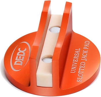 DEDC通用铝制凹槽磁性千斤顶垫片（橙色）