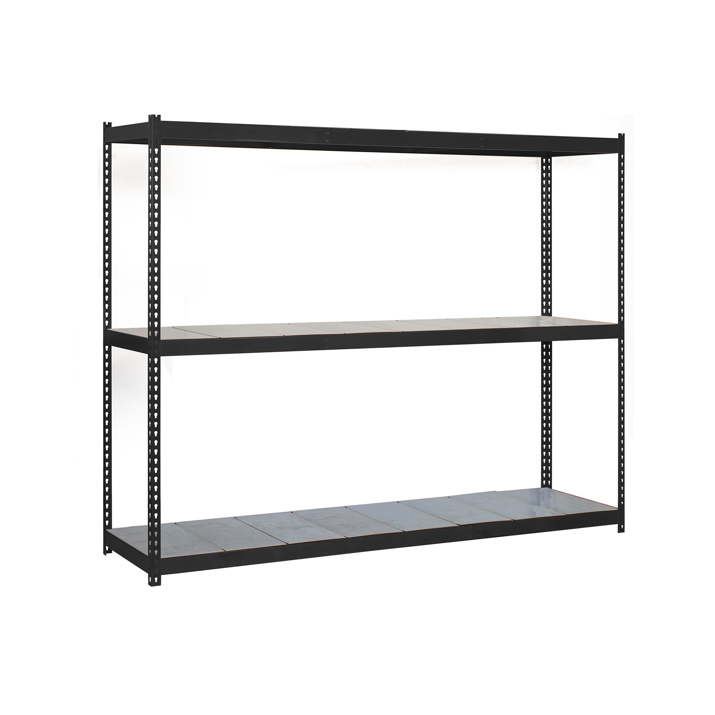 SimonRack Estantería Metálica Almacenaje, Sin Tornillos, 3 Baldas, Alta Capacidad Carga 600 kg, 2000x1500x900 mm, Estantería Taller Garaje Trastero, Antracita/Galvanizado | 3 Estantes Metálicos, 600 kg de Punto Flexión, Pintura anticorrosión, Antracita/Ga