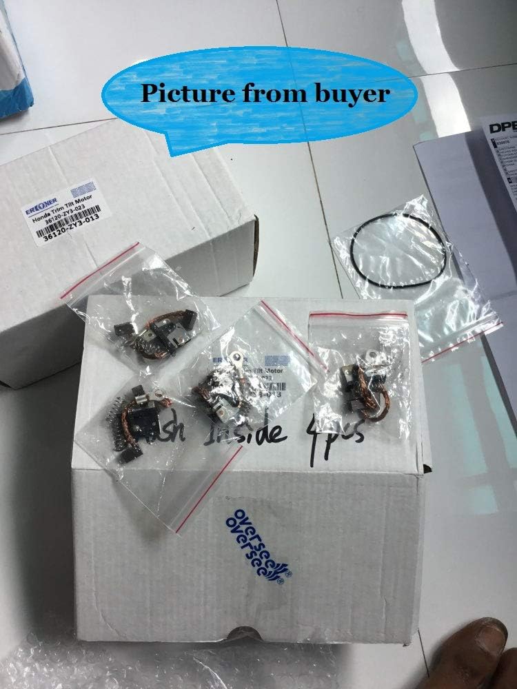 OVERSEE 64E-43892 & 64E-43891 Carbon Brush Set For Yamaha Outboard Motor 115-225HP trim & tilt 64E-43892-00 & 64E-43891-00 Boat Engine Carbon Brush Set