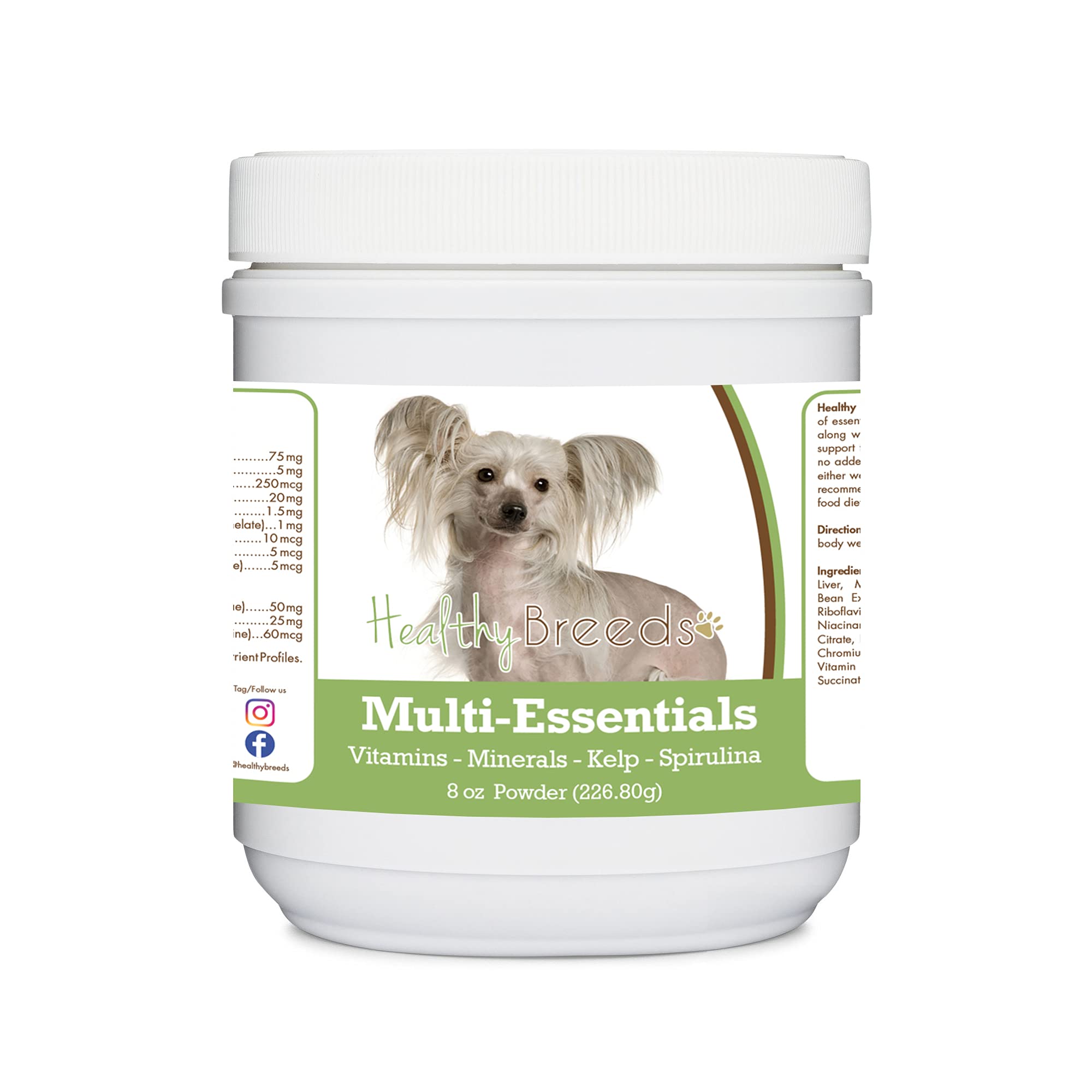 Healthy Breeds Chinese Crested Multi-Essentials Powder for Dogs 8 oz