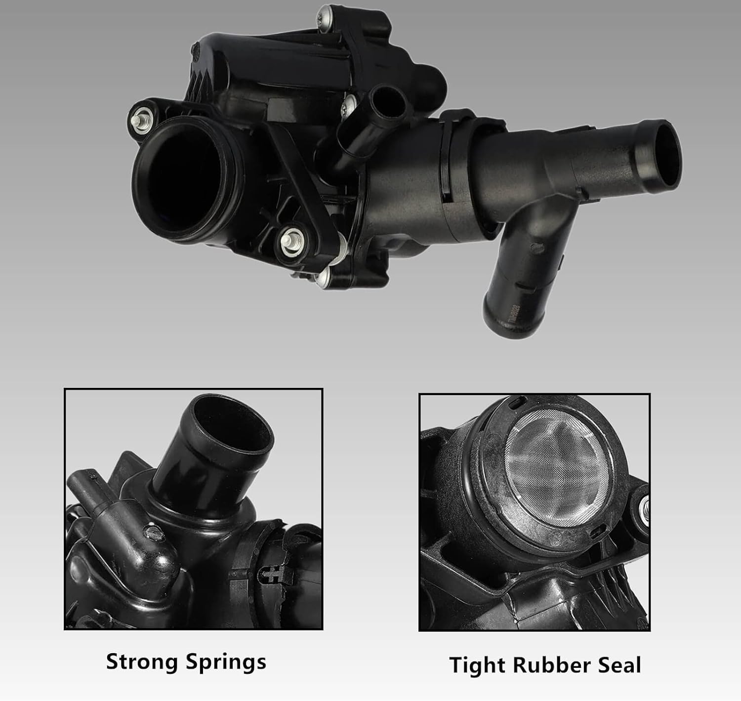 Engine Coolant Thermostat Housing Water Outlet 2702000615 for Mercedes CLA250 GLA250 CLA45 AMG GLA45 AMG 2.0L - Replaces 2702002200 and 2702000415