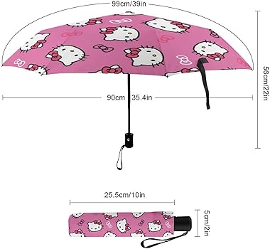 Amazon | 折りたたみ傘 ハローキティ ピンク 折り畳み傘 三