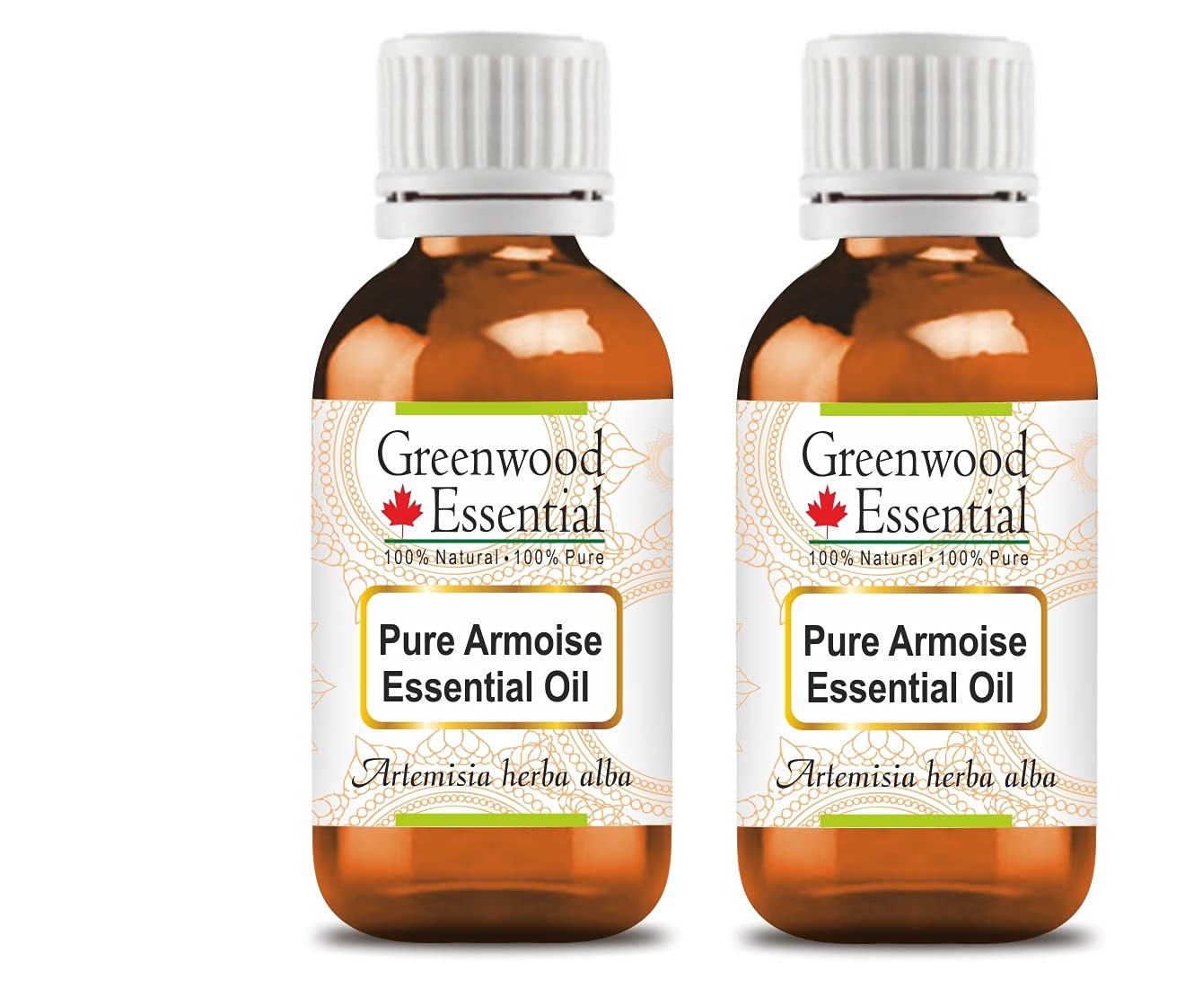 Greenwood Essential Pure Armoise Essential Oil (Artemisia herba alba) Steam Distilled (Pack of Two) 100ml X 2 (6.76oz)