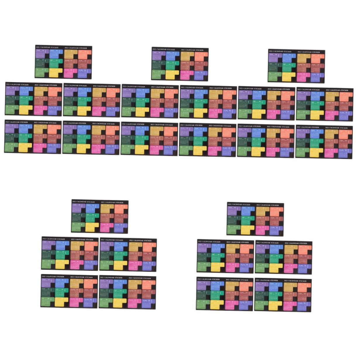 SEWACC 25piezas Etiquetas De Índice De Mes Para Notas Adhesivas Stickers Prácticos De Para Oficina y Estudio