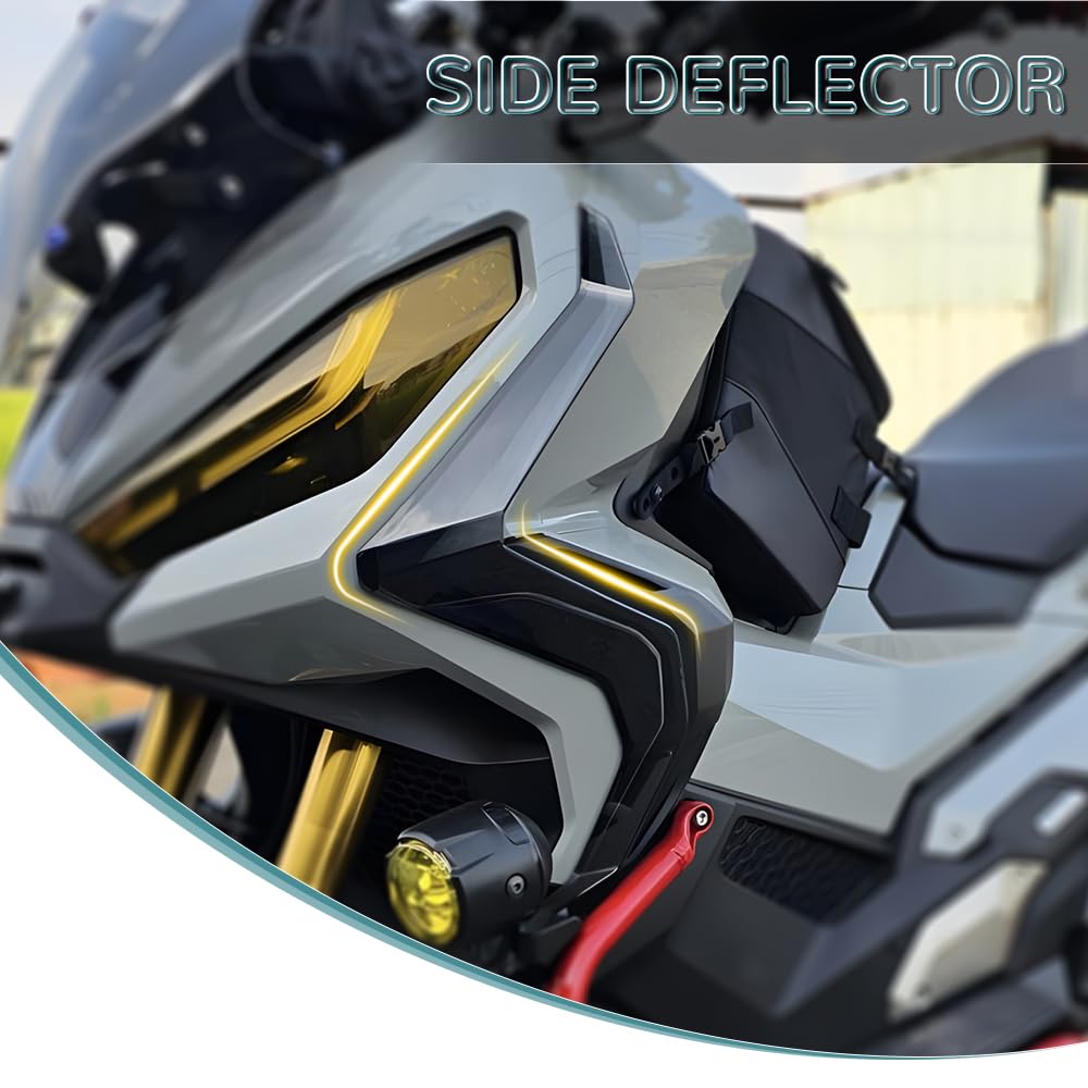 Motocicleta lado aire viento deflectores cubierta de pierna para Honda X-ADV 750 X ADV XADV 750 2021-2024 Accesorios (gris humo)