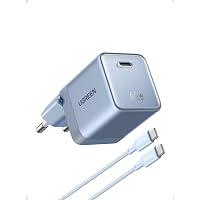 UGREEN Nexode Air 65W Caricatore USB C con Cable USB C (Blu)