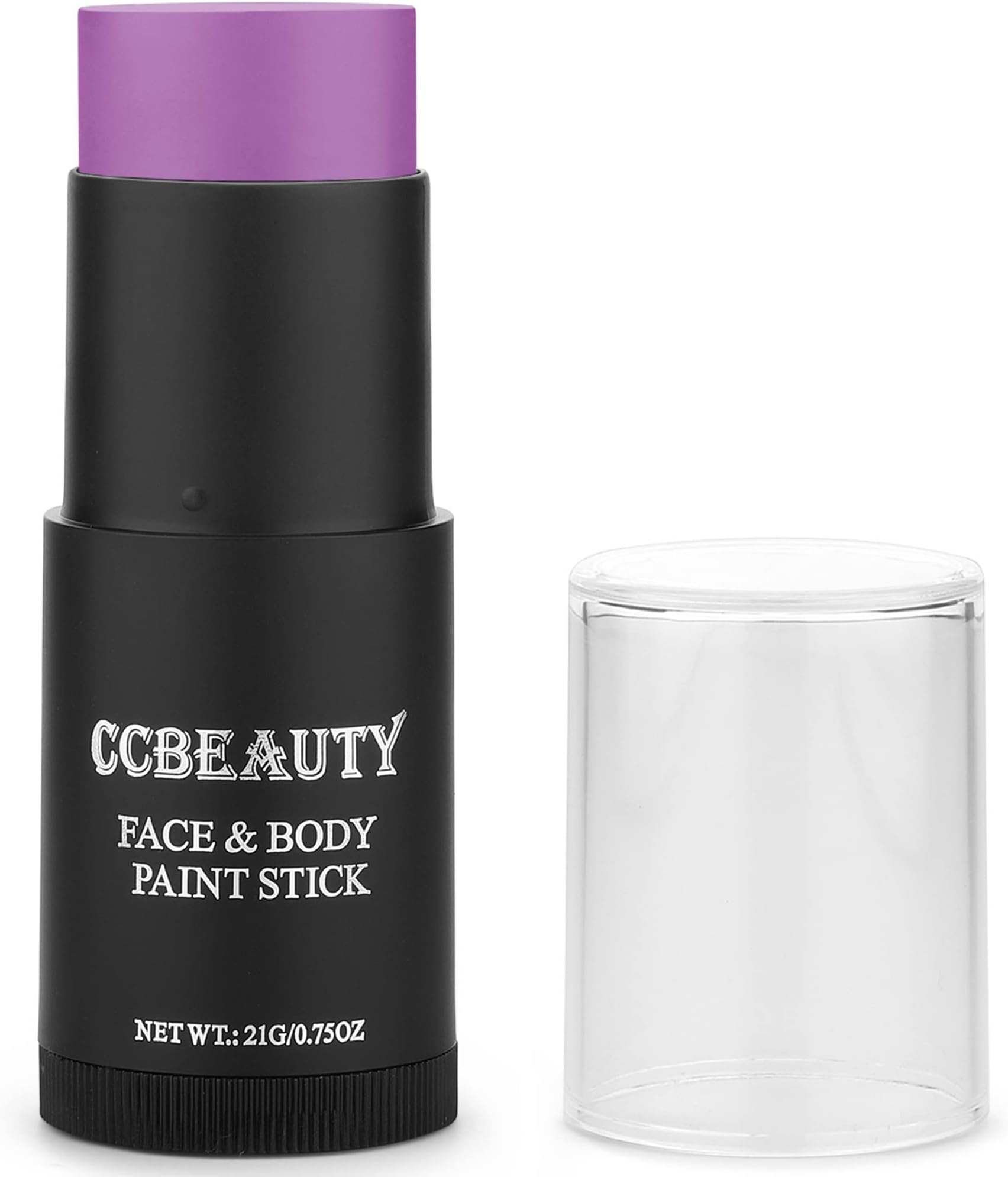 CCbeautyPurple Face Paint Stick,Face Painting Kit,Non Toxic SFX Makeup For Ursula Widowmaker Halloween Costume Cosplay,Oil Based Professional FX Body Paint For Adult,Full Coverage Painting Foundation