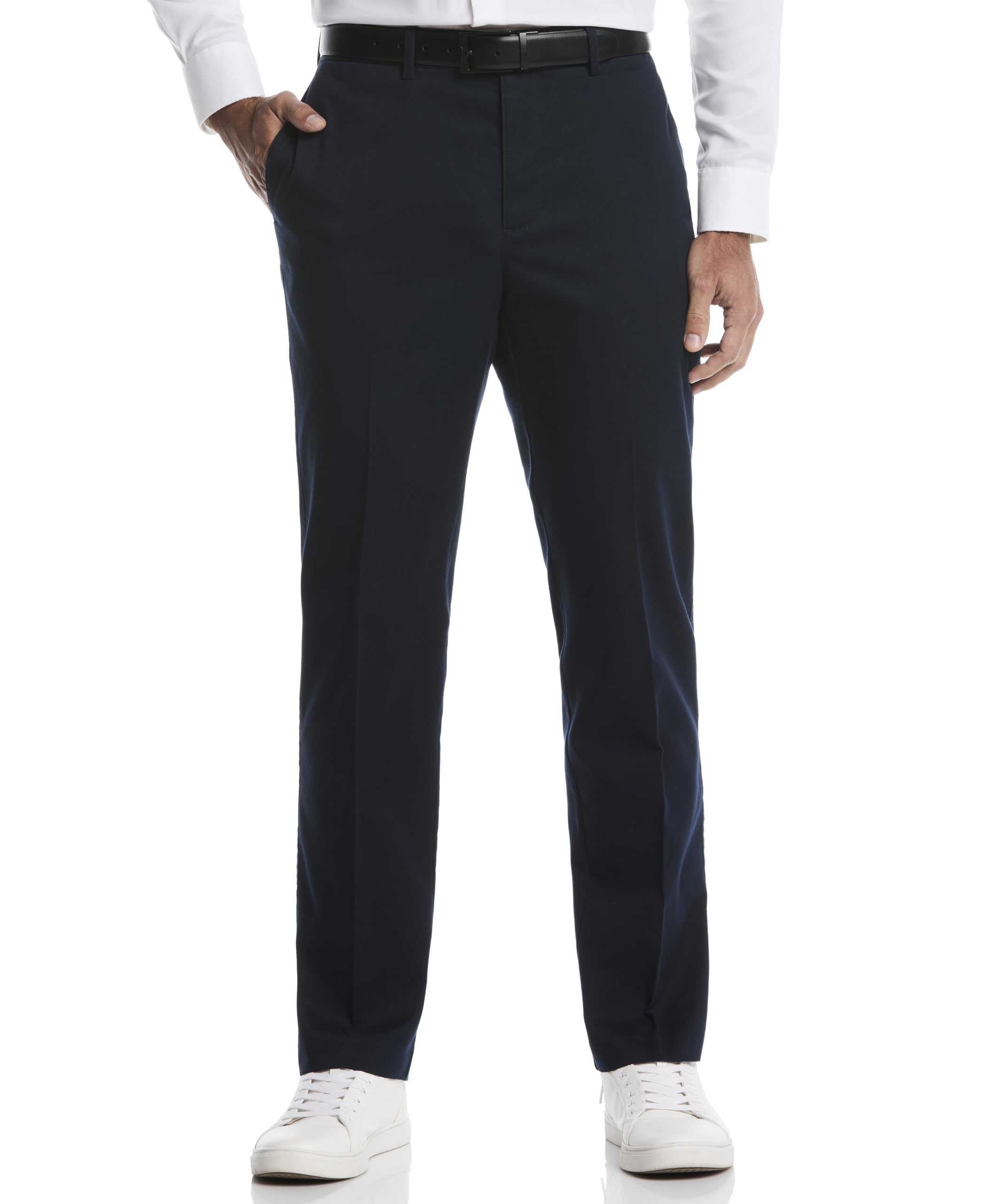 Savane Mens Geo Khaki Expandable Waistband Chino Pants (Available in Big & Tall)