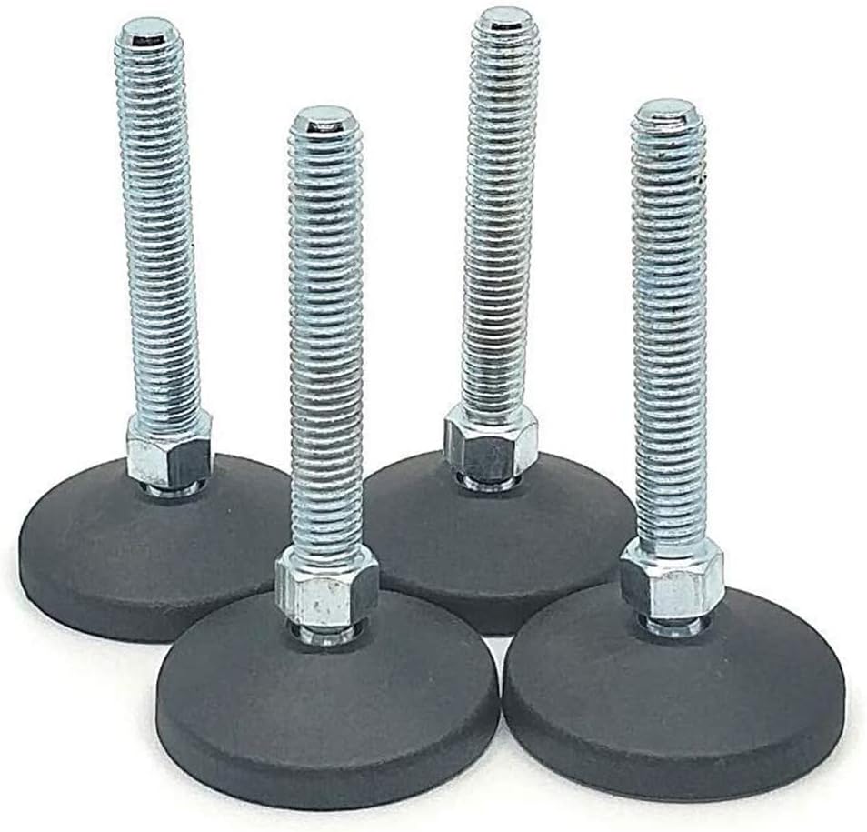 Levelling Machine Feet, Adjustable feet 38 Dia Thread M6 x 50mm (4 Pack) Amazon.co.uk DIY & Tools